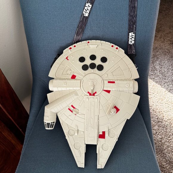 Disney Other - Disney Parks Star Wars Millennium Falcon Popcorn Holder / Bucket With Strap